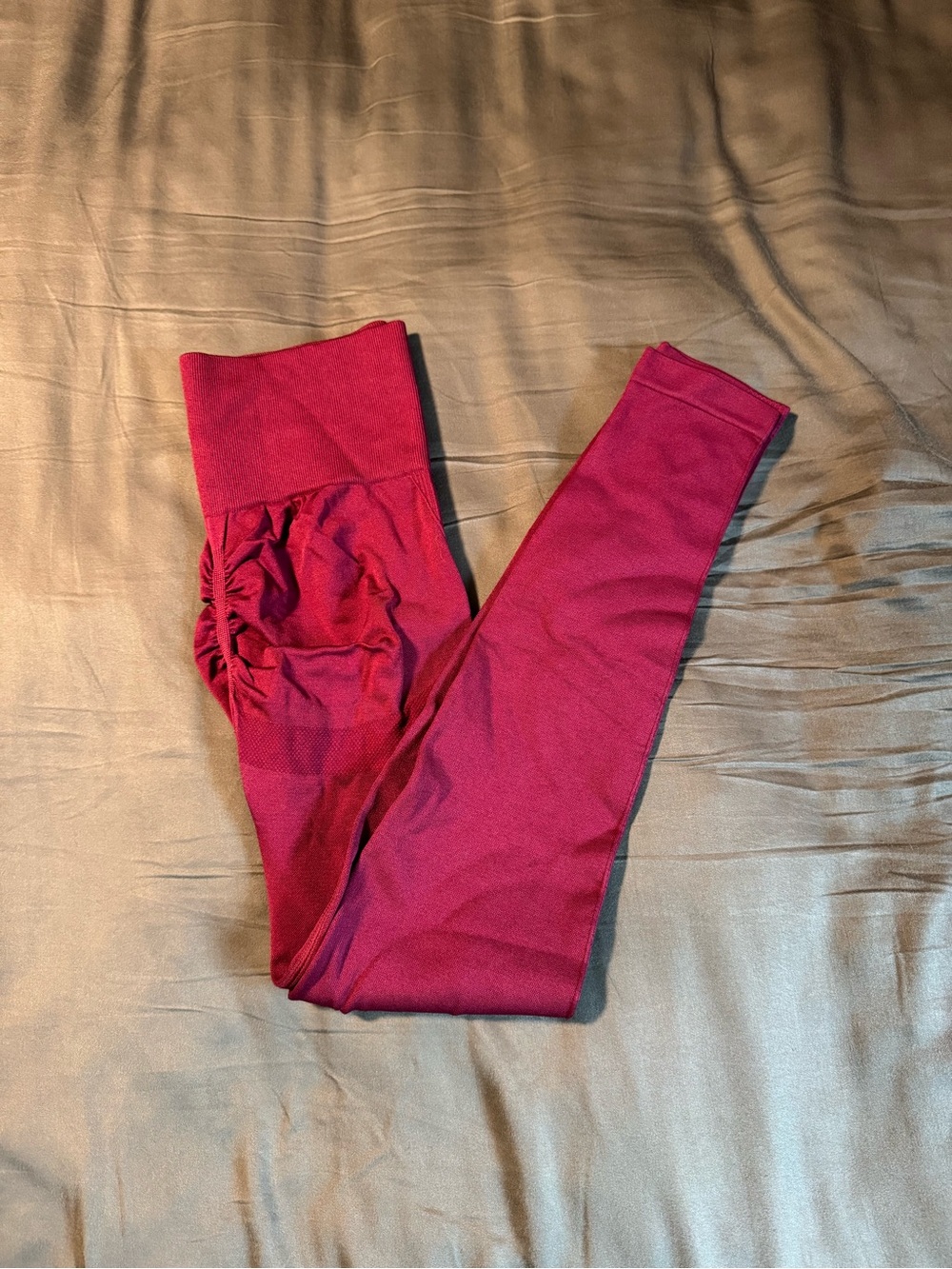 Burgundy leggings